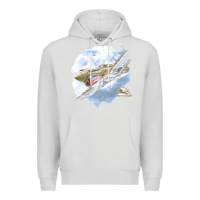 Dove Grey 40 flying tigers Premium Hoodie - artisFamous