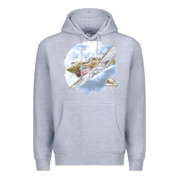 Heather Grey 40 flying tigers Premium Hoodie - artisFamous