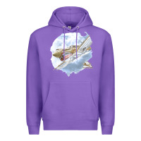 Purple 40 flying tigers Premium Hoodie - artisFamous
