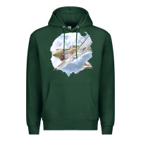 Sports Green 40 flying tigers Premium Hoodie - artisFamous