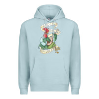 Blue Mist alan a dale rooster  oo de lally golly what a day tattoo watercolor pa Premium Hoodie - artisFamous