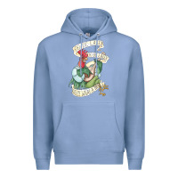 Colony Blue alan a dale rooster  oo de lally golly what a day tattoo watercolor pa Premium Hoodie - artisFamous