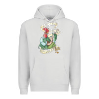Dove Grey alan a dale rooster  oo de lally golly what a day tattoo watercolor pa Premium Hoodie - artisFamous