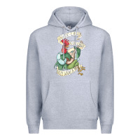 Heather Grey alan a dale rooster  oo de lally golly what a day tattoo watercolor pa Premium Hoodie - artisFamous