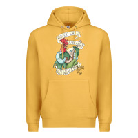 Mustard alan a dale rooster  oo de lally golly what a day tattoo watercolor pa Premium Hoodie - artisFamous