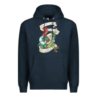 Navy alan a dale rooster  oo de lally golly what a day tattoo watercolor pa Premium Hoodie - artisFamous