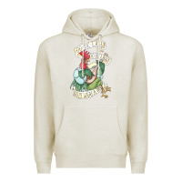 Oatmeal Heather alan a dale rooster  oo de lally golly what a day tattoo watercolor pa Premium Hoodie - artisFamous
