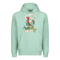 Seafoam alan a dale rooster  oo de lally golly what a day tattoo watercolor pa Premium Hoodie - artisFamous