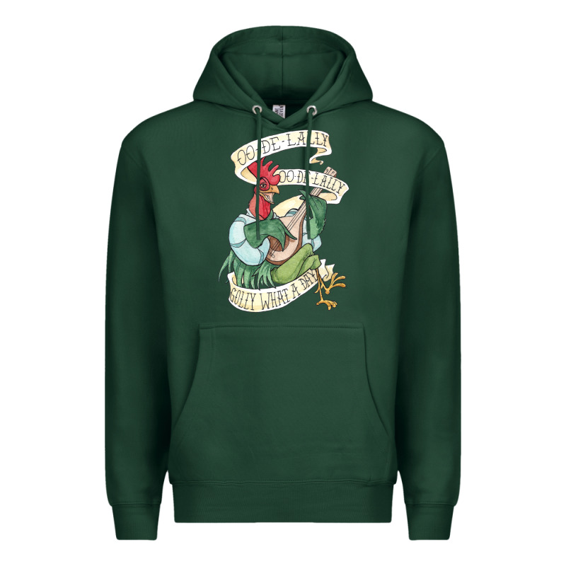 Alan A Dale Rooster  Oo De Lally Golly What A Day Tattoo Watercolor Pa Premium Hoodie by artisFamous | Teevron