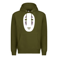 Army Green no face spirited away women's Premium Hoodie - artisFamous