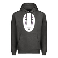 Charcoal Heather no face spirited away women's Premium Hoodie - artisFamous