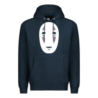 Navy no face spirited away women's Premium Hoodie - artisFamous