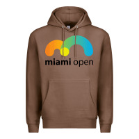 Chestnut MIAMI OPEN Premium Hoodie - artisFamous