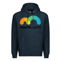 Navy MIAMI OPEN Premium Hoodie - artisFamous