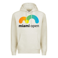 Oatmeal Heather MIAMI OPEN Premium Hoodie - artisFamous