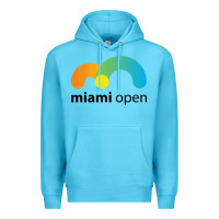 Ocean Blue MIAMI OPEN Premium Hoodie - artisFamous