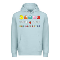 Blue Mist cool retro 80s pacman ghosts video games Premium Hoodie - artisFamous