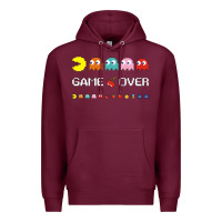 Burgundy cool retro 80s pacman ghosts video games Premium Hoodie - artisFamous