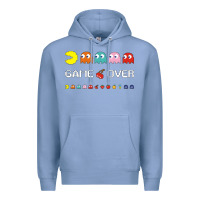 Colony Blue cool retro 80s pacman ghosts video games Premium Hoodie - artisFamous