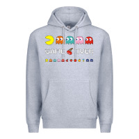 Heather Grey cool retro 80s pacman ghosts video games Premium Hoodie - artisFamous