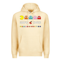 Pina Colada cool retro 80s pacman ghosts video games Premium Hoodie - artisFamous