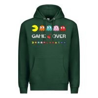 Sports Green cool retro 80s pacman ghosts video games Premium Hoodie - artisFamous