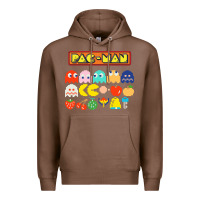 Chestnut 80s pacman ghosts video games Premium Hoodie - artisFamous