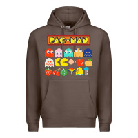 Coffee 80s pacman ghosts video games Premium Hoodie - artisFamous