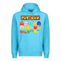 Ocean Blue 80s pacman ghosts video games Premium Hoodie - artisFamous