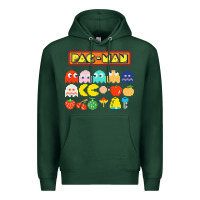 Sports Green 80s pacman ghosts video games Premium Hoodie - artisFamous