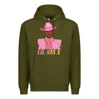 Army Green lil nas x 2 Premium Hoodie - artisFamous