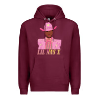 Burgundy lil nas x 2 Premium Hoodie - artisFamous