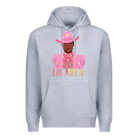 Heather Grey lil nas x 2 Premium Hoodie - artisFamous