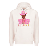 Pale Pink lil nas x 2 Premium Hoodie - artisFamous