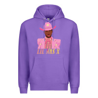 Purple lil nas x 2 Premium Hoodie - artisFamous