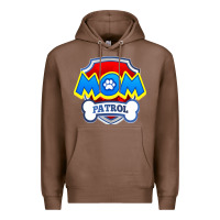 Chestnut funny mom patrol  funny dog mom gift birthday party t shirt Premium Hoodie - artisFamous