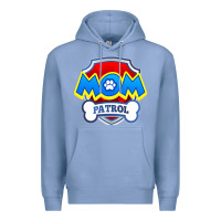Colony Blue funny mom patrol  funny dog mom gift birthday party t shirt Premium Hoodie - artisFamous