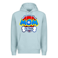 Blue Mist funny mom patrol  funny dog mom gift birthday party t shirt Premium Hoodie - artisFamous