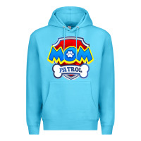 Ocean Blue funny mom patrol  funny dog mom gift birthday party t shirt Premium Hoodie - artisFamous