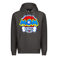 Smoke funny mom patrol  funny dog mom gift birthday party t shirt Premium Hoodie - artisFamous