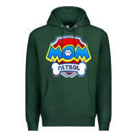 Sports Green funny mom patrol  funny dog mom gift birthday party t shirt Premium Hoodie - artisFamous