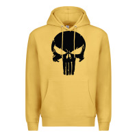 Antique Gold the punisher skull black Premium Hoodie - artisFamous