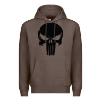 Coffee the punisher skull black Premium Hoodie - artisFamous