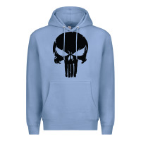 Colony Blue the punisher skull black Premium Hoodie - artisFamous