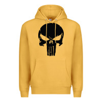 Mustard the punisher skull black Premium Hoodie - artisFamous