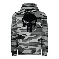 Slate Camo the punisher skull black Premium Hoodie - artisFamous