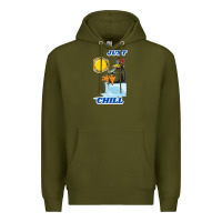 Army Green Just Chill Premium Hoodie - artisFamous