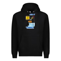 Black Just Chill Premium Hoodie - artisFamous
