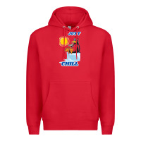 Red Just Chill Premium Hoodie - artisFamous
