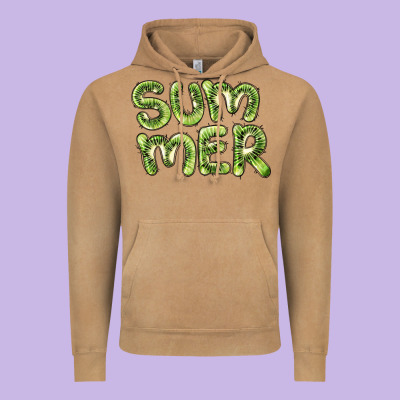 Summer Kiwi Vintage Hoodie Designed By Barkaloodesign